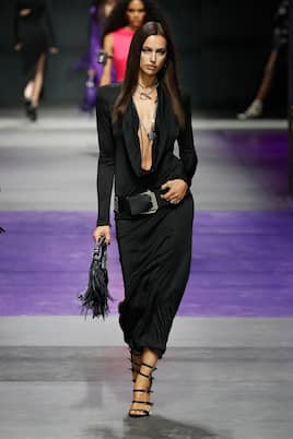 Abito lungo con collo ad anello | Versace