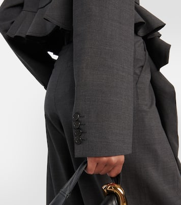 Blazer cropped in misto lana | JW Anderson