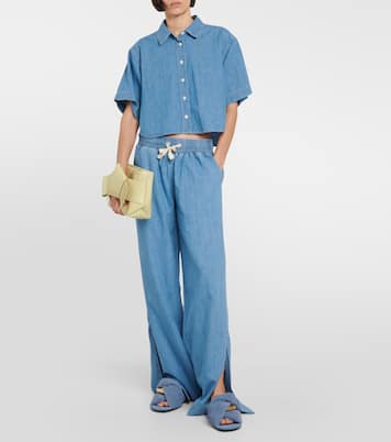 Pantalon en coton et lin | Frame