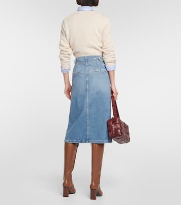 Falda midi en denim de línea A | Polo Ralph Lauren