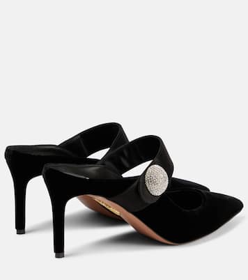 Verzierte Mules Crystal Macaron 75 | Aquazzura