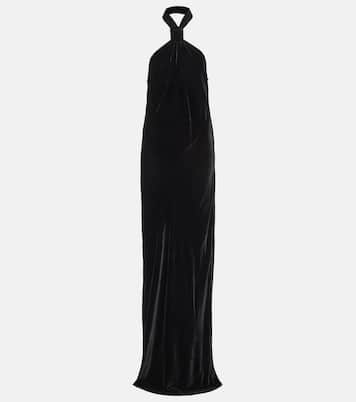 Maxikleid aus Samt | Ann Demeulemeester
