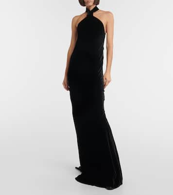 Maxikleid aus Samt | Ann Demeulemeester