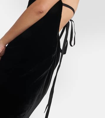 Maxikleid aus Samt | Ann Demeulemeester