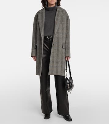 Pantalon ample à taille haute en cuir | Frame