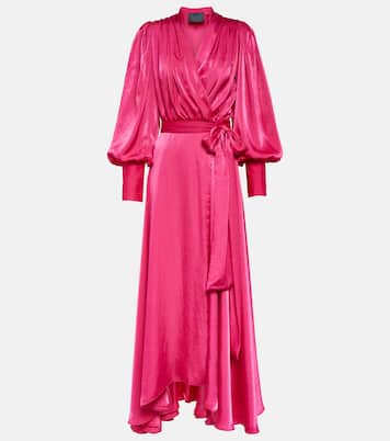 Stila satin wrap dress | Costarellos