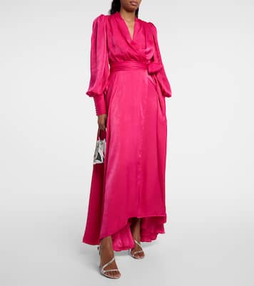 Stila satin wrap dress | Costarellos
