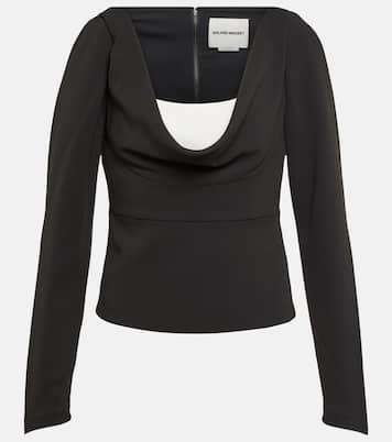 Off-shoulder cady top | Roland Mouret