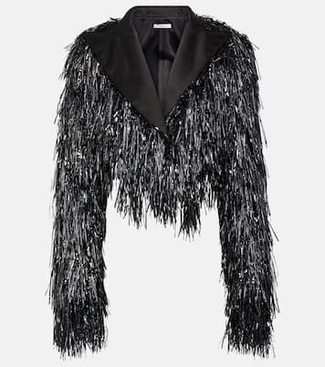 Cropped-Jacke Tinsel  | LaQuan Smith