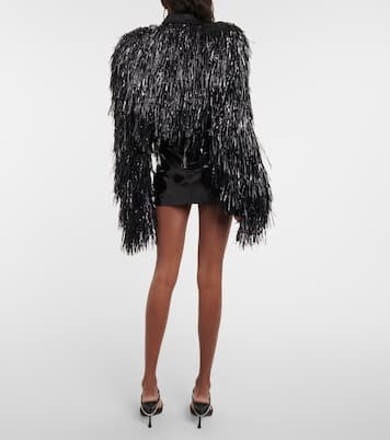 Cropped-Jacke Tinsel  | LaQuan Smith