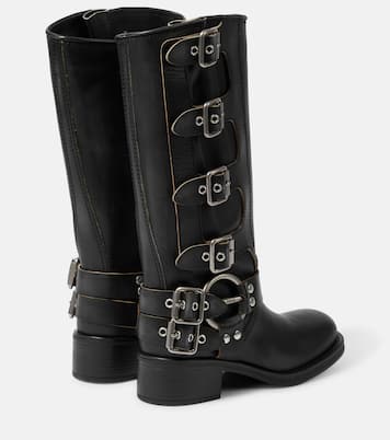 Stivali in pelle | Miu Miu