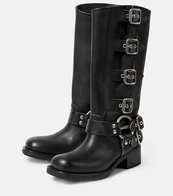 Stivali in pelle | Miu Miu