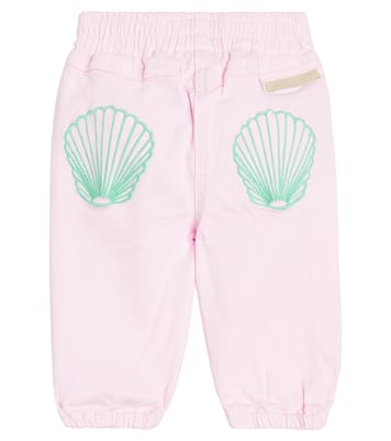 Baby cotton blend pants | Stella McCartney Kids
