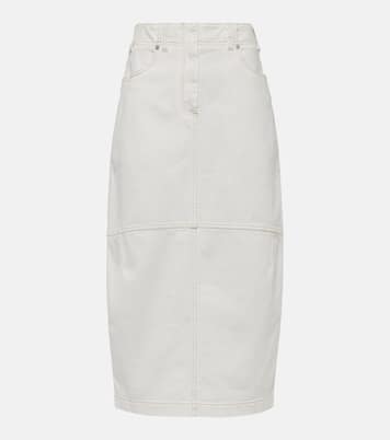 Gonna midi di jeans | Brunello Cucinelli