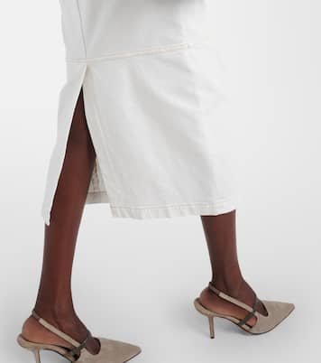 Gonna midi di jeans | Brunello Cucinelli
