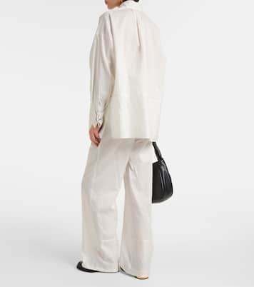 Saletta pinstripe cotton and silk shirt | Max Mara