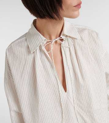 Saletta pinstripe cotton and silk shirt | Max Mara