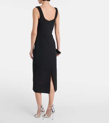 Abito midi Juliana con cristalli | Rebecca Vallance