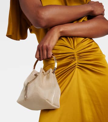 Bon Bon Small mesh bucket bag | Jimmy Choo