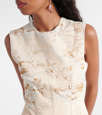 Miniabito in misto cotone con stampa | Acne Studios