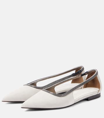 Ballerines Monili en daim | Brunello Cucinelli