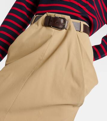 Belted cotton miniskirt | Loewe