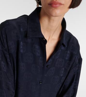 Camicia oversize in jacquard 4G | Givenchy