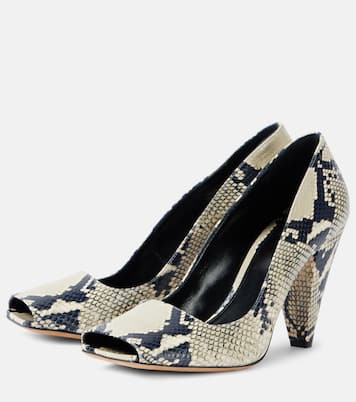 Cedar snake-effect leather pumps | Khaite