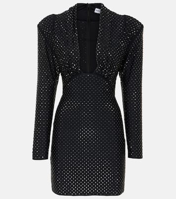 Embellished jersey minidress | Self-Portrait