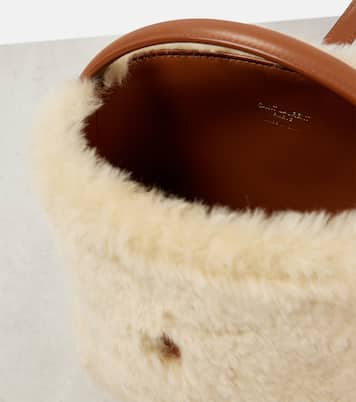 Secchiello Le 37 Mini in shearling | Saint Laurent