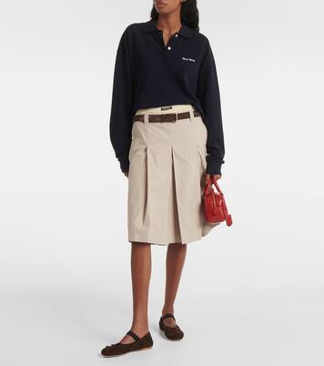 Suede ballet flats | Miu Miu