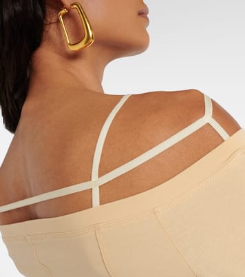 Le T-Shirt Sierra cotton-blend top in white - Jacquemus