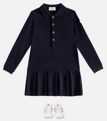 Abito polo in piqué di misto cotone | Moncler Enfant
