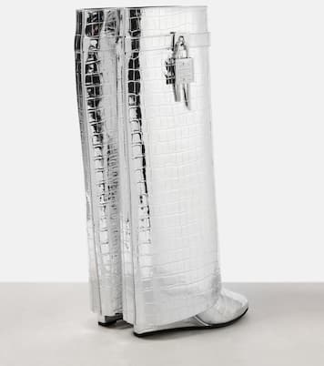 Stiefel Shark Lock aus Metallic-Leder | Givenchy