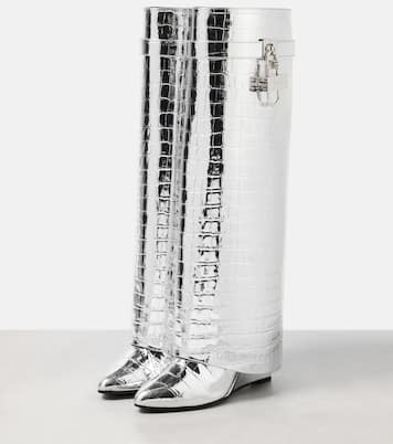 Stiefel Shark Lock aus Metallic-Leder | Givenchy