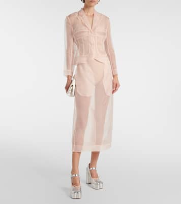 Blusa de organza de seda | Simone Rocha