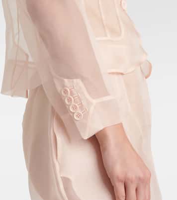 Blusa de organza de seda | Simone Rocha
