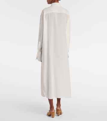 Robe chemise oversize en soie | McQueen