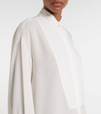 Robe chemise oversize en soie | McQueen