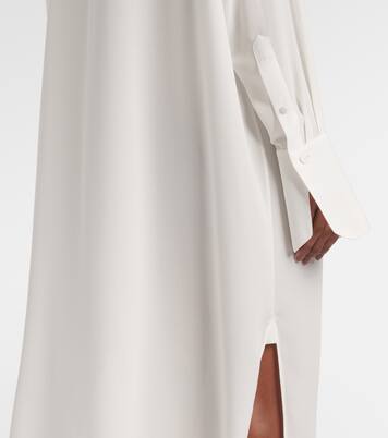 Robe chemise oversize en soie | McQueen