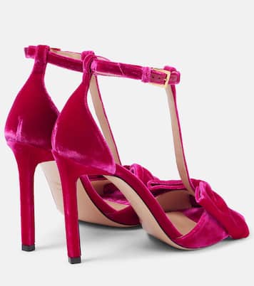 Sandali Brigitte in velluto con fiocco | Tom Ford