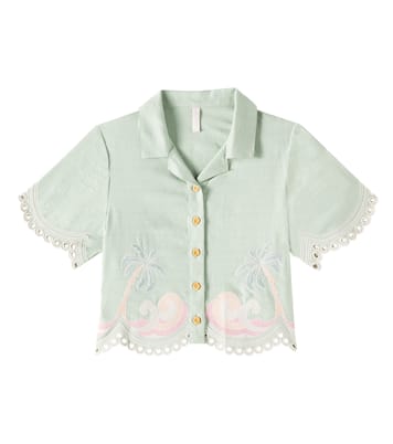 Besticktes Hemd Tallow aus Baumwolle | Zimmermann Kids