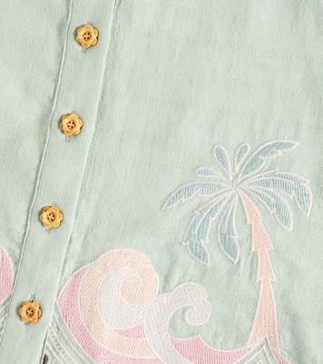 Besticktes Hemd Tallow aus Baumwolle | Zimmermann Kids