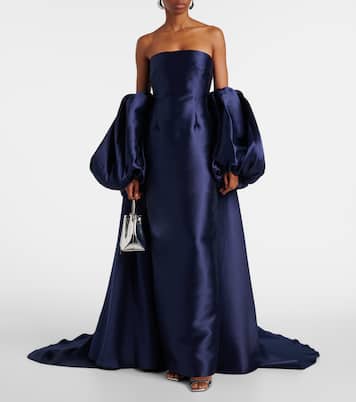 Abito lungo Lea in twill | Solace London