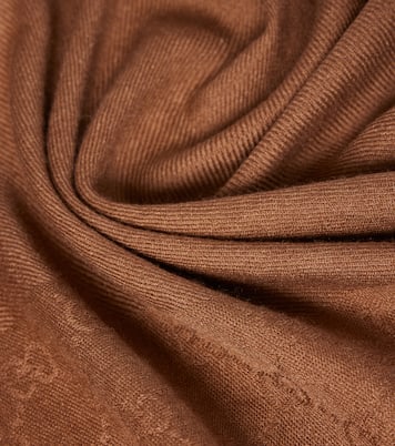 Sciarpa GG in jacquard di lana e seta | Gucci