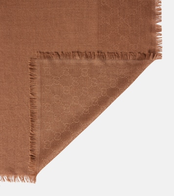 Sciarpa GG in jacquard di lana e seta | Gucci