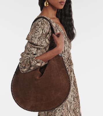 Schultertasche Oskan Large aus Veloursleder | Isabel Marant