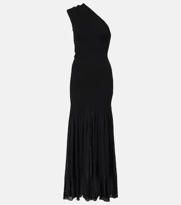 Abito lungo monospalla Cora in chiffon di crêpe  | Proenza Schouler