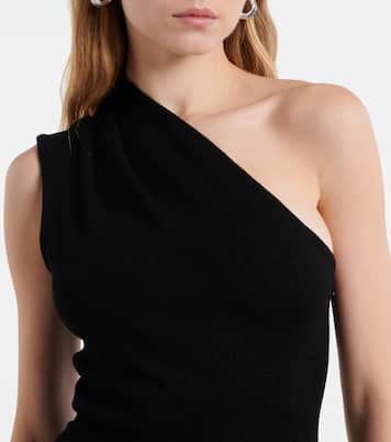 Abito lungo monospalla Cora in chiffon di crêpe  | Proenza Schouler