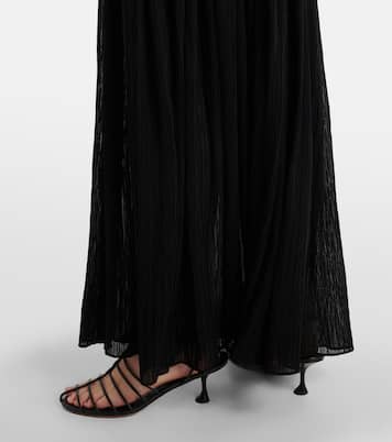 Abito lungo monospalla Cora in chiffon di crêpe  | Proenza Schouler